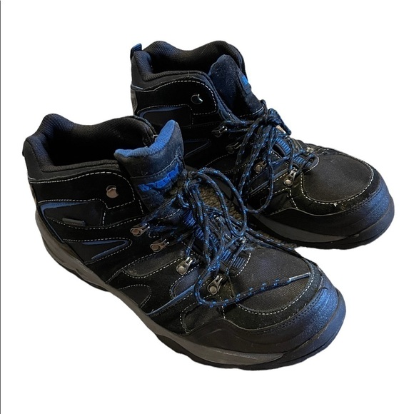 Brahma Black Blue Mens Hiking Outdoor Work Boots Steel Toe waterproof Sz 13 - Picture 1 of 11